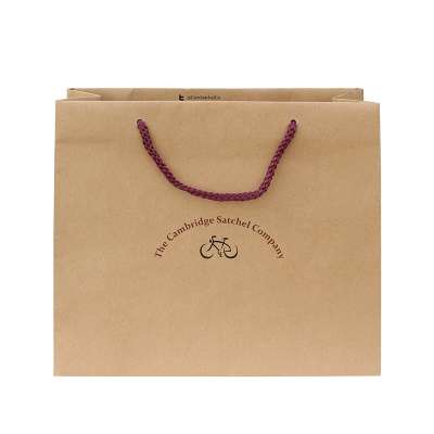 Custom low cost paper shopping bag