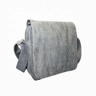 New arrival stylish soft brushed PU shoulder messenger bag for men