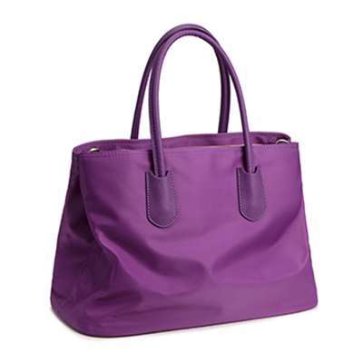 Soft nylon fabric casual leisure waterproof nylon tote bag