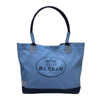 High end large capacity luxury canvas tote bag for women