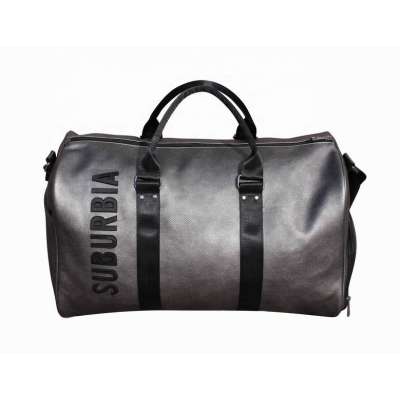 High quality PU leather duffel bag with special 3D embossed logo