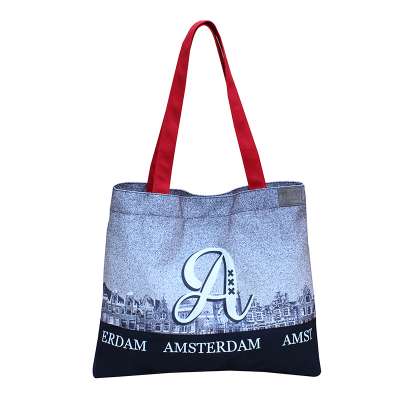 Hot selling light weight fashion canvas tote bag with printing