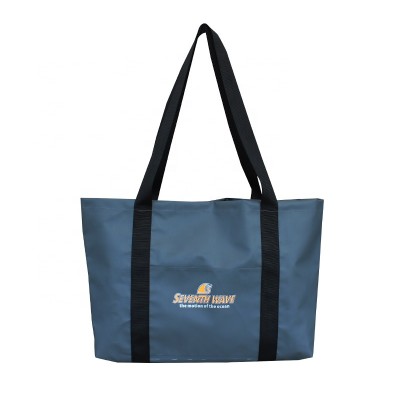 Waterproof tarpaulin beach tote bag