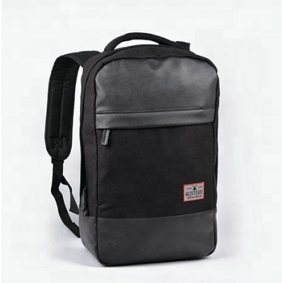 Wholesale outdoor black canvas laptop  backpack bags for men