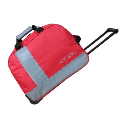 Cheap high quality travel duffel bag with trolley for promotion